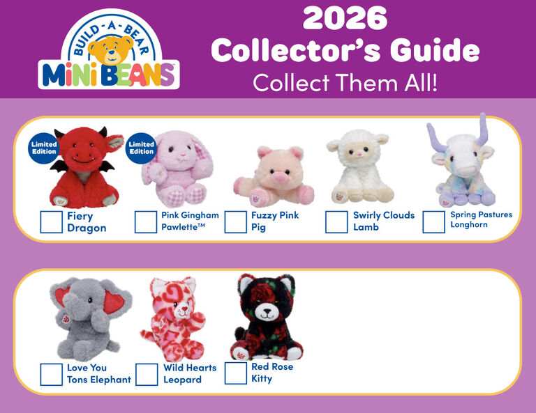 Build-A-Bear Mini Beans Collector's Guide 2026