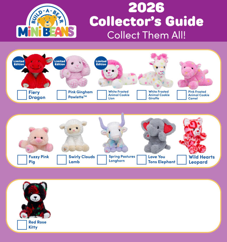 Build-A-Bear Mini Beans Collector's Guide 2026