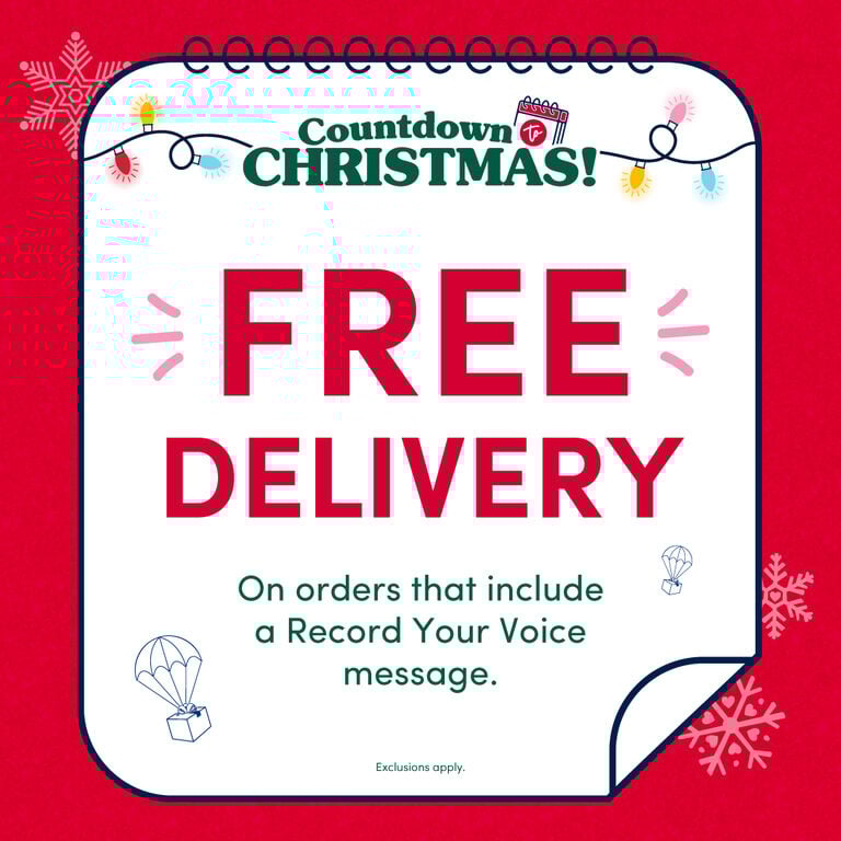 Free Standard Delivery with Record Your Voice Purchase!