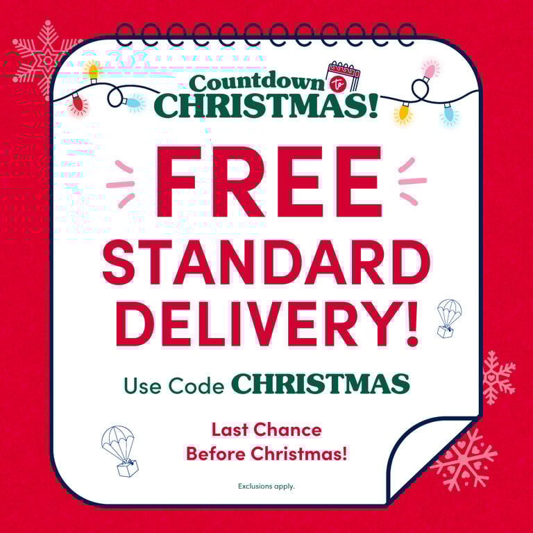 FREE STANDARD DELIVERY, NO MINIMUM!
