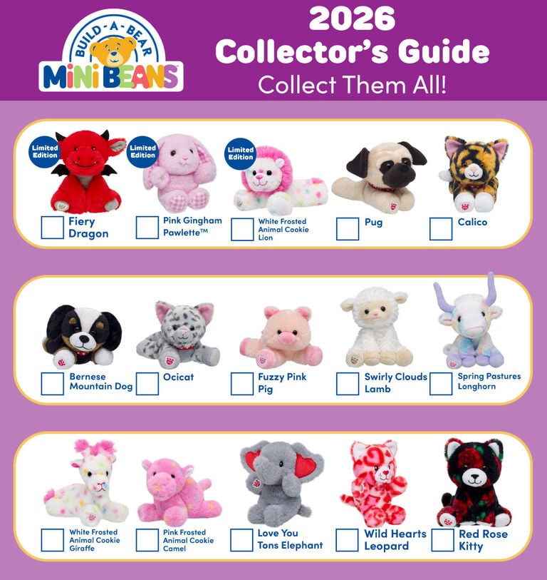 Build-A-Bear Mini Beans Collector's Guide 2026