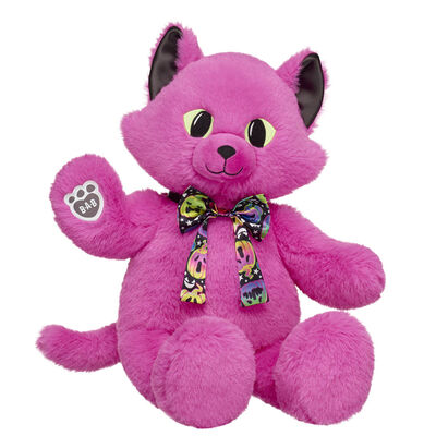 Midnight Glow Kitty Soft Toy with Halloween Gifting Bow
