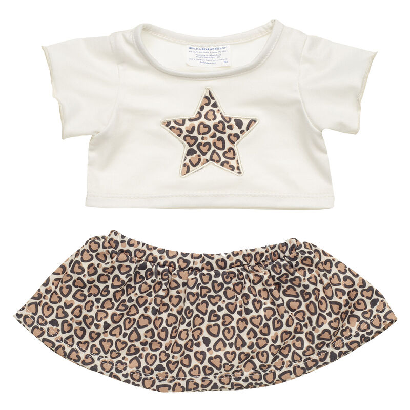 Leopard Print Star Skirt Set for Plush Toys - Build-A-Bear Workshop&reg;