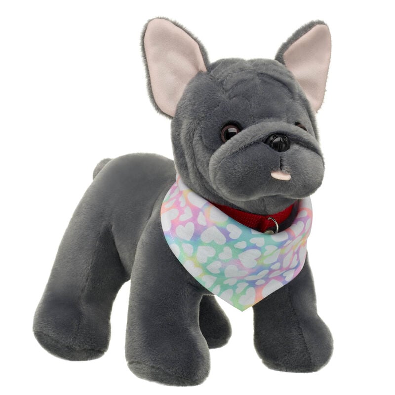 Promise Pets™ French Bulldog Stuffed Animal with Tie-Dye Hearts Bandana