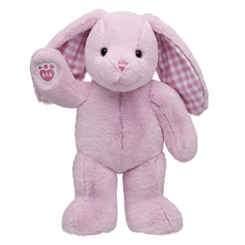 Pink Gingham Pawlette Bunny Plush plush by Build-A-Bear