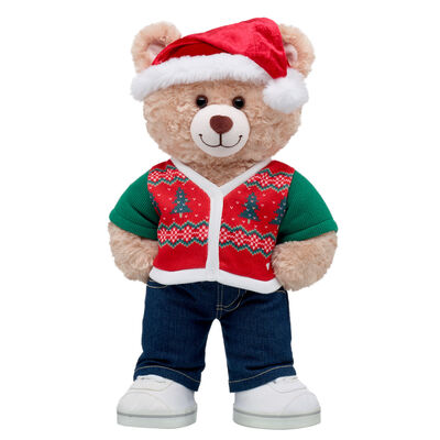 Happy Hugs Teddy Bear Santa Gift Set