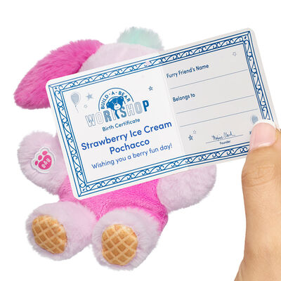 Build-A-Bear Mini Beans&reg; Strawberry Ice Cream Pochacco&trade; Plush