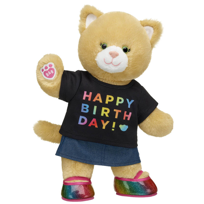 Jennifur Cat Happy Birthday Stuffed Animal Gift Set - Build-A-Bear Workshop®