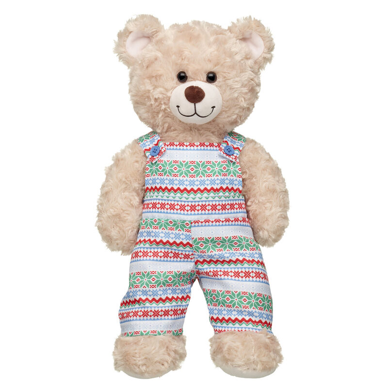 Online Exclusive Fair Isle Overalls for Stuffed Animals - Build-A-Bear Workshop&reg;