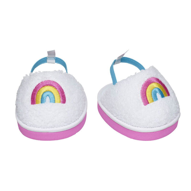 Rainbow Sherpa Slippers | Build-A-Bear