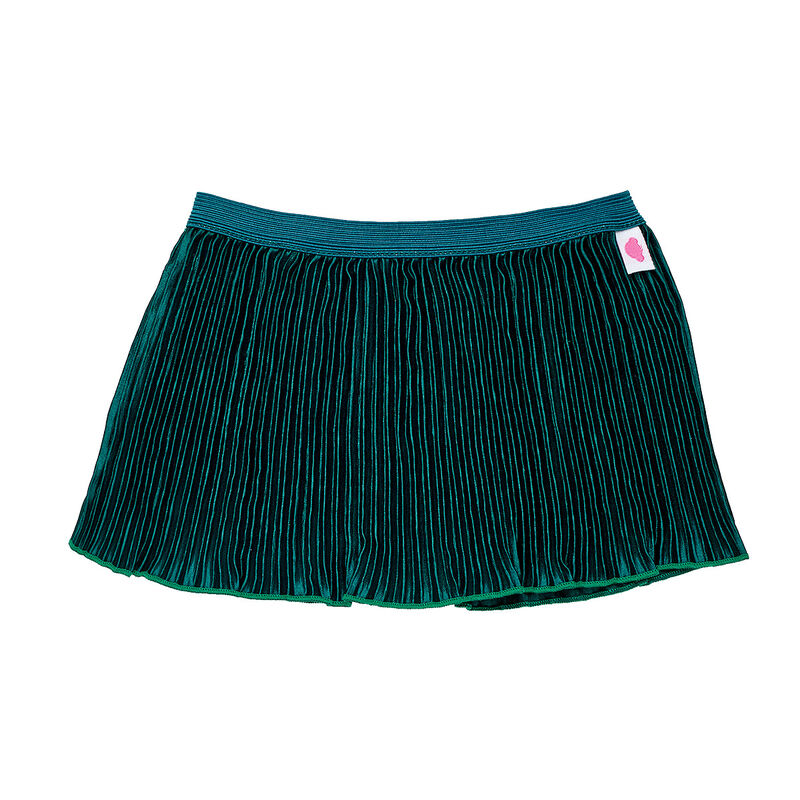 Online Exclusive Emerald Pleated Skirt