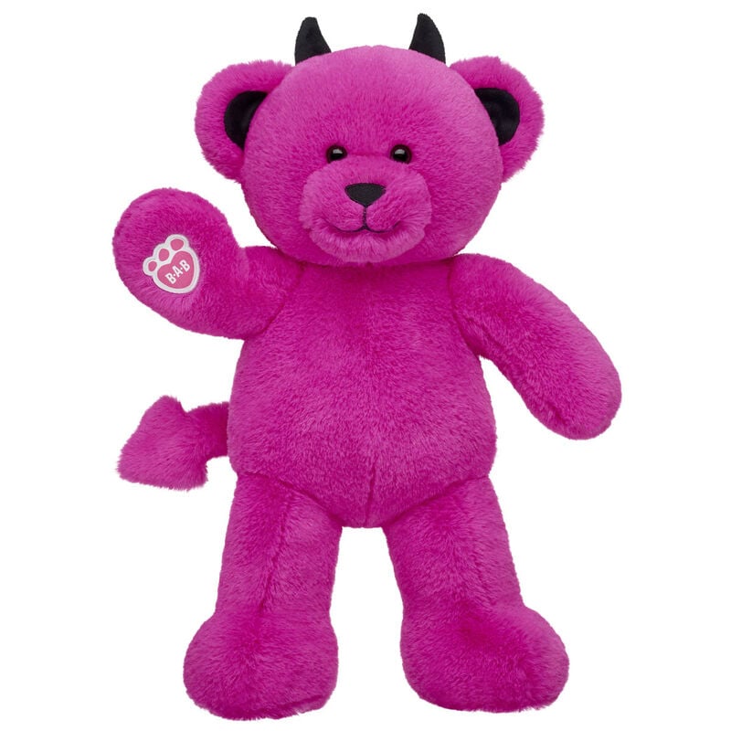 Online Exclusive Devilishly Pink Teddy Bear - Build-A-Bear Workshop&reg;