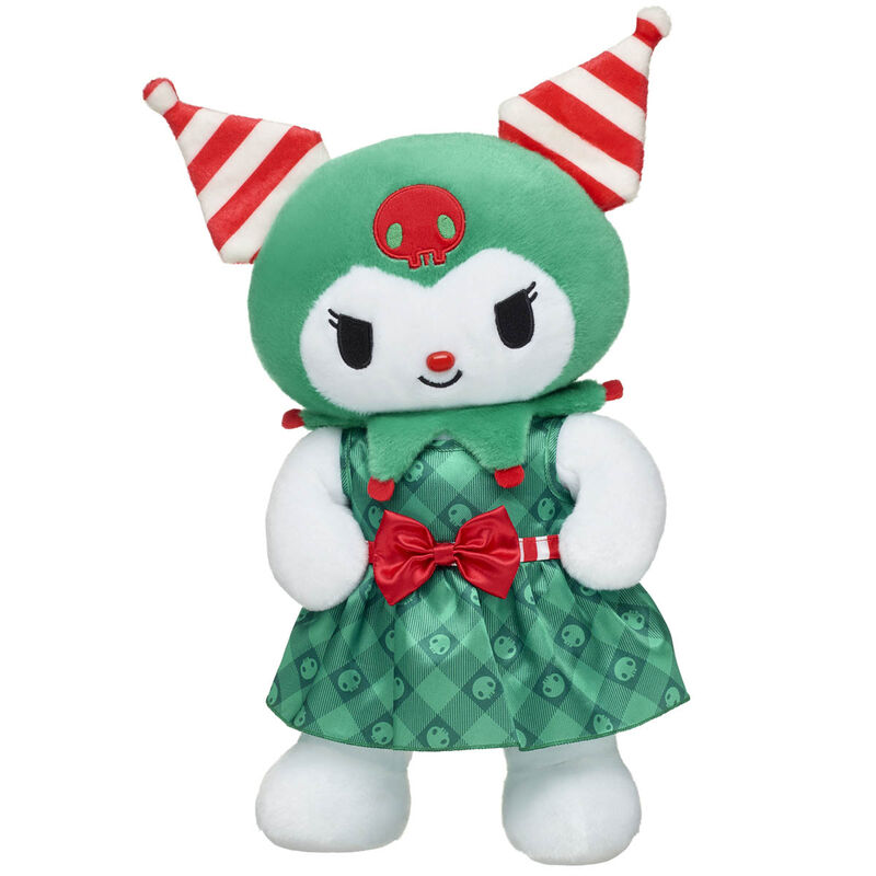 Sanrio® Hello Kitty® and Friends Candy Cane Kuromi™ Plush with Holiday Dress - Build-A-Bear Workshop®