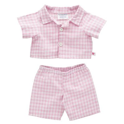 Pink Check PJ Set