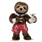 Online Exclusive Brown Sloth Stuffed Animal Valentine's Day Gift Set plush by Build-A-Bear