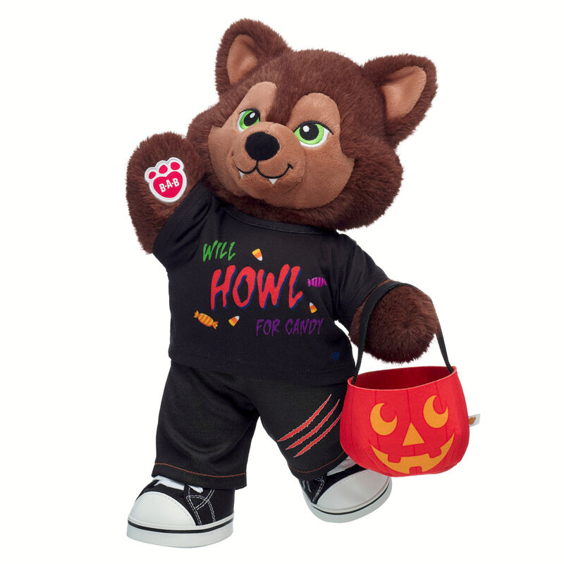 Mystical Werewolf Stuffed Animal Trick or Treat Gift Set plush by Build-A-Bear