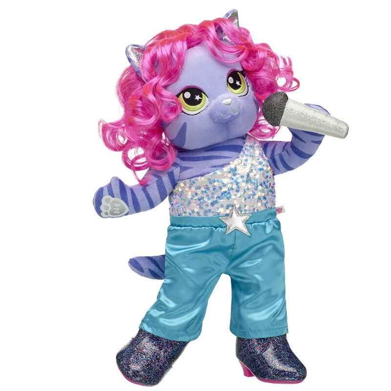 Honey Girls Teegan Tiger with Pink Hair Plush Toy Set - Build-A-Bear Workshop&reg;