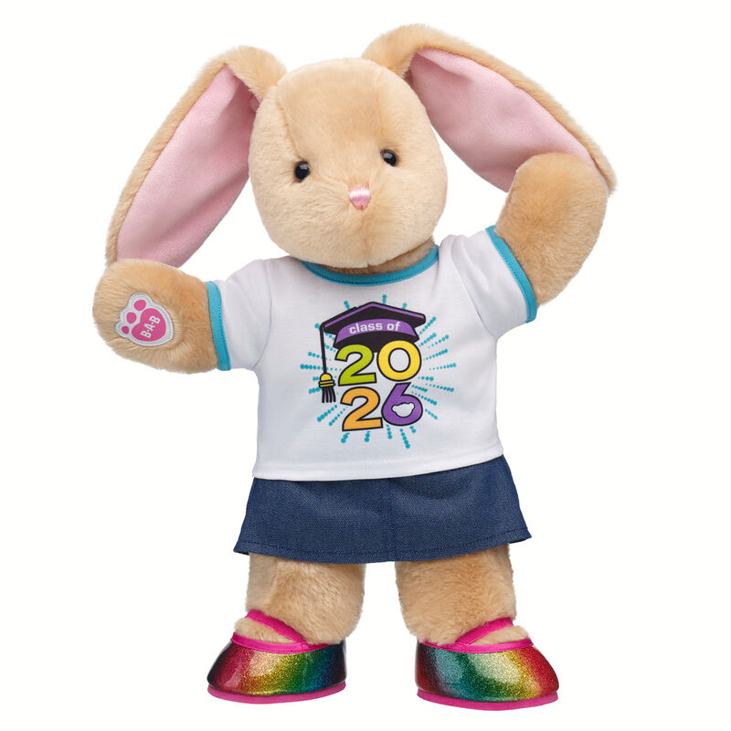 Pawlette Bunny Plush Class of 2026 Graduation Gift Set plush by Build-A-Bear