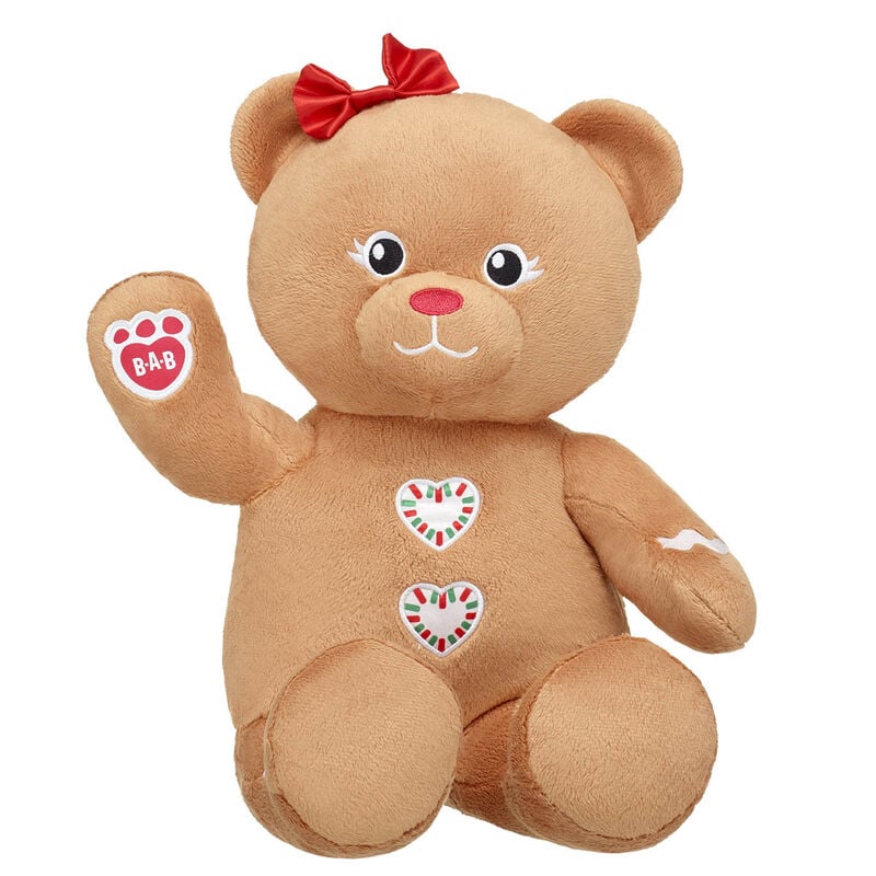 Online Exclusive Gingerbread Bear with Bow
