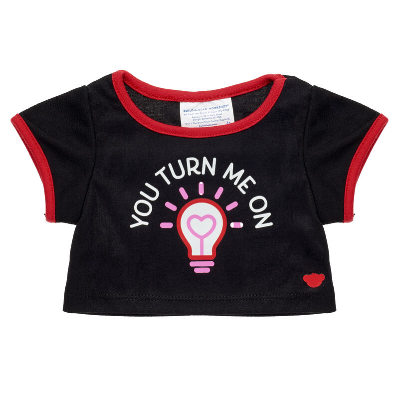 Online Exclusive "You Turn Me On" T-Shirt for Stuffed Animals - Build-A-Bear Workshop&reg;