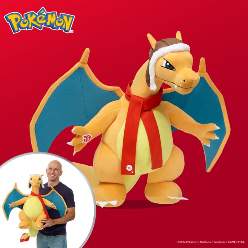 Jumbo Charizard Plush and Scarf Gift Set - Build-A-Bear Workshop&reg;
