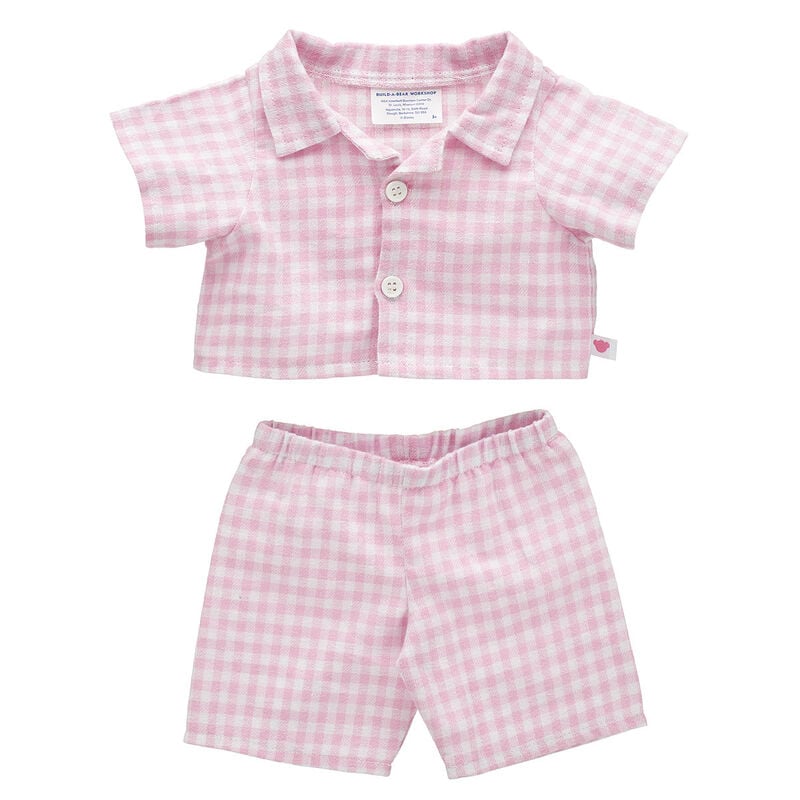 Pink Check PJ Set for Stuffed Animals - Build-A-Bear Workshop®