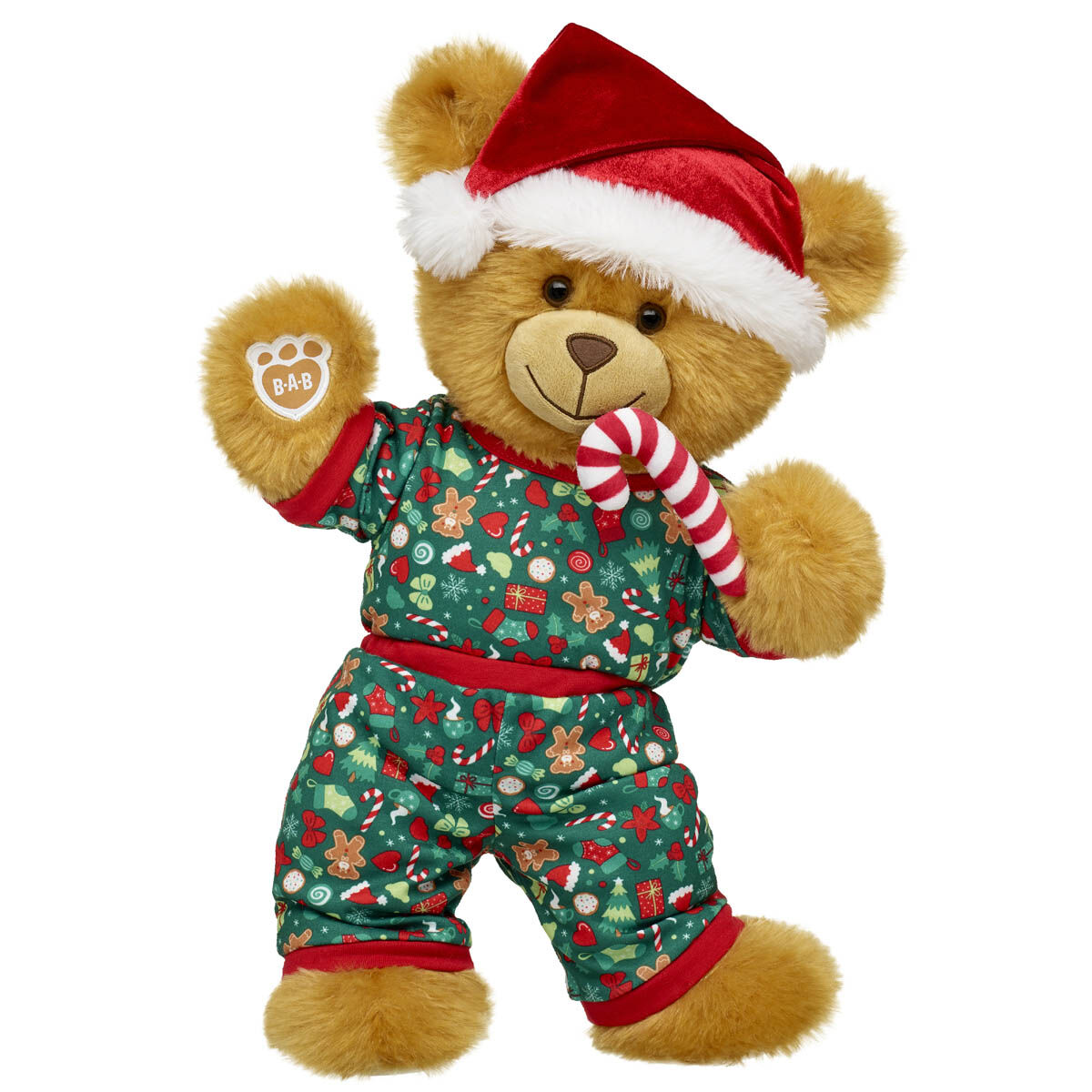 Teddy bear print pajamas cheap