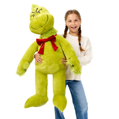 Giant Grinch&trade; Plush with Red Velvet Gifting Bow