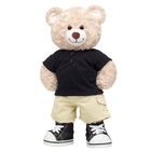 Happy Hugs Teddy Black Henley Gift Set