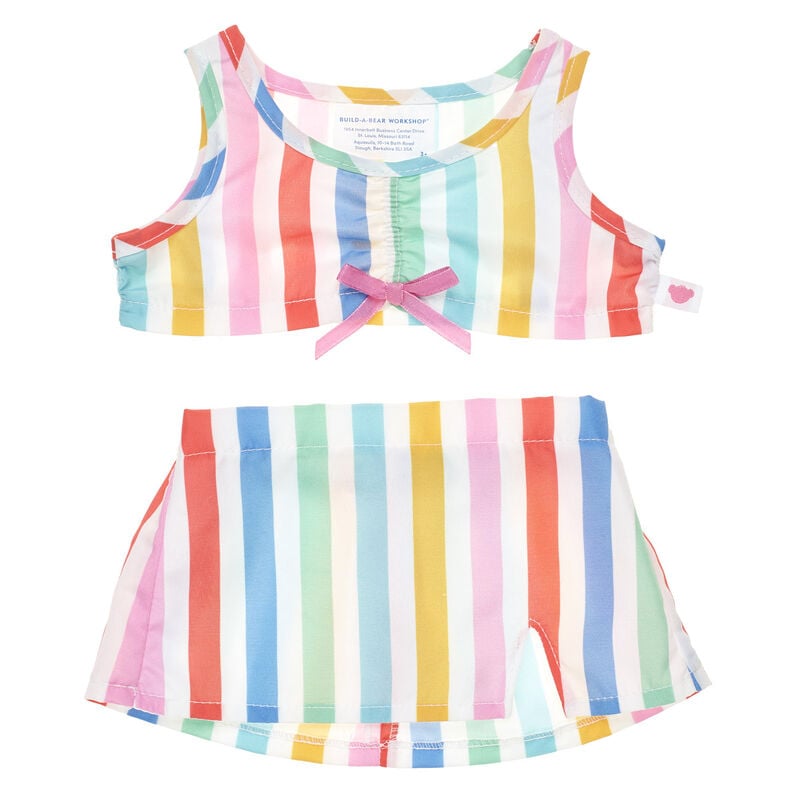 Rainbow Stripe Skirt Set - Build-A-Bear Workshop&reg;