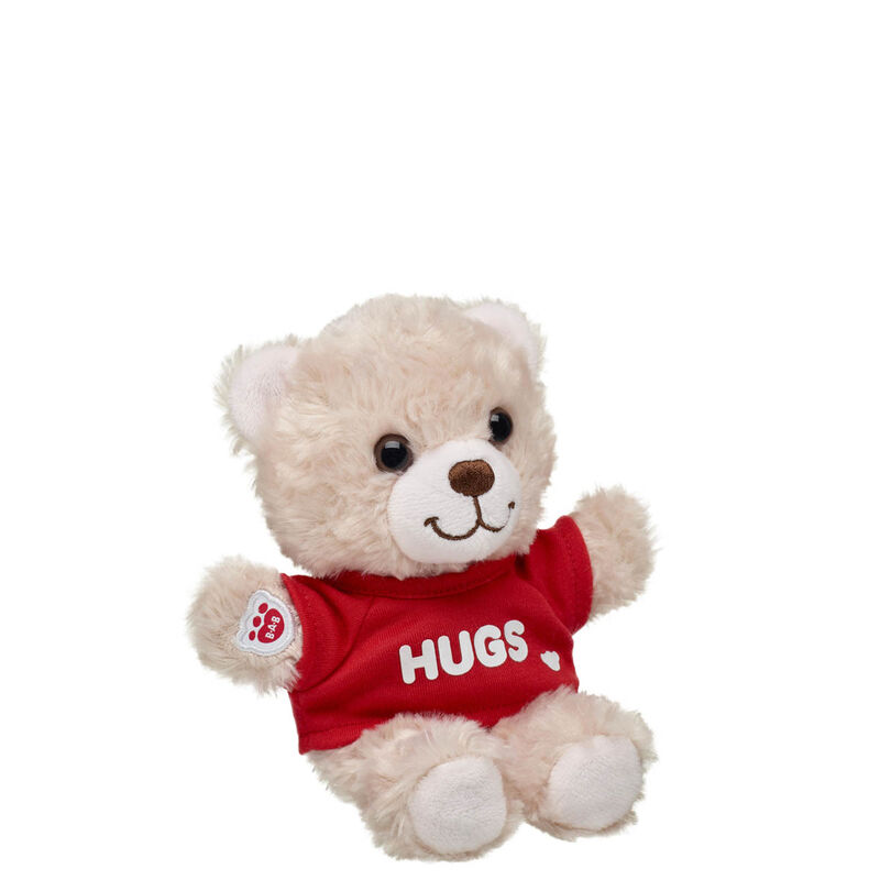 Build-A-Bear Mini Beans&reg; Happy Hugs Teddy Bear with Hugs T-Shirt - Build-A-Bear Workshop&reg;