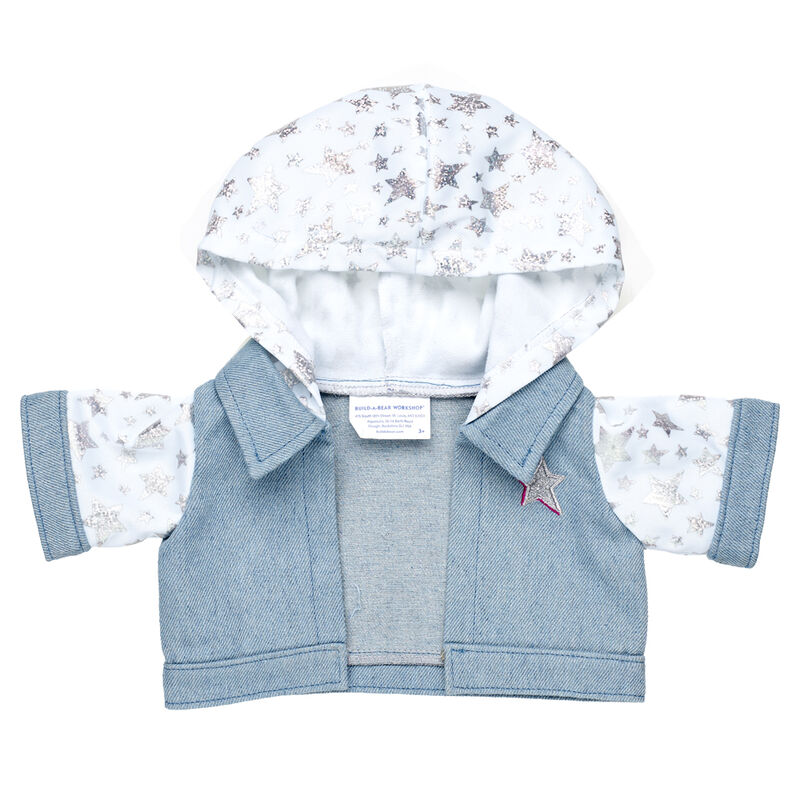 Star Print Denim Jacket