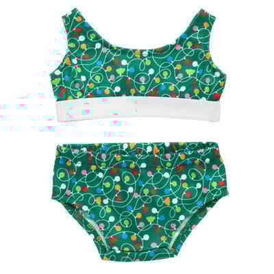 Christmas Lights Bra and Underwear Set 