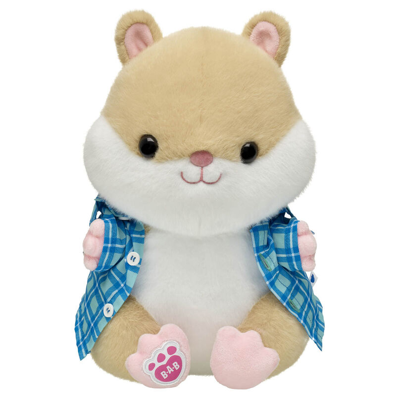 Hamster Stuffed Animal with Blue Check Shirt Gift Set - Build-A-Bear Workshop&reg;