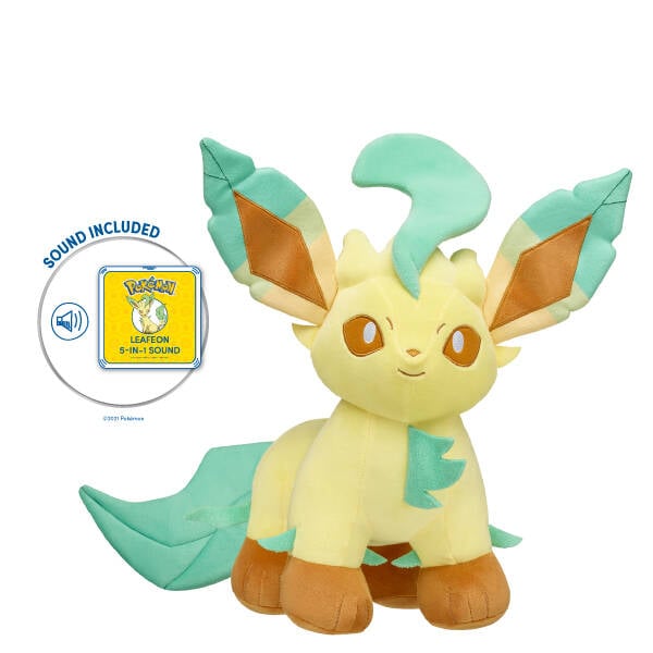 Pokémon Leafeon Plush Toy Bundle Shop at BuildABear®