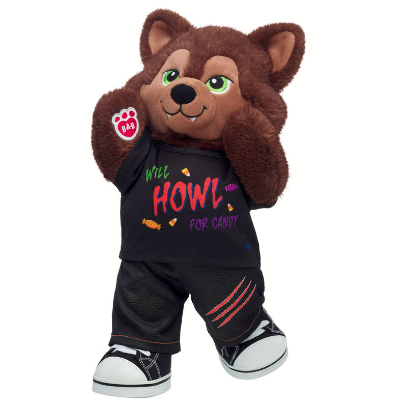 Mystical Werewolf Stuffed Animal Trick or Treat Gift Set plush by Build-A-Bear