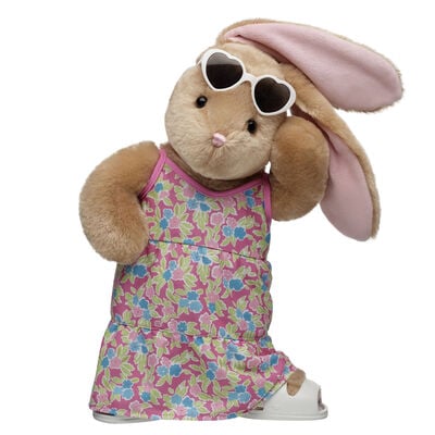 Pawlette&trade; Bunny Plush Floral Maxi Dress Gift Set