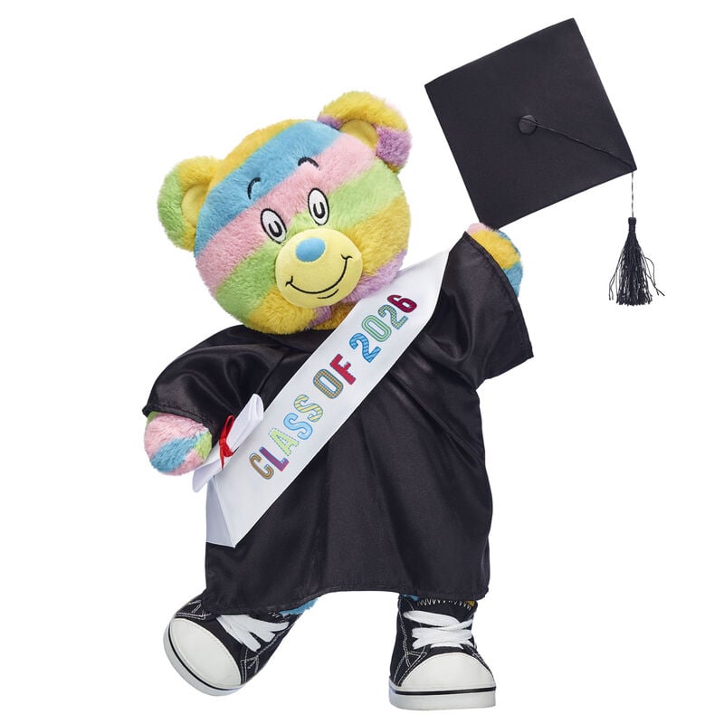 Oh, the Places You'll Go! Teddy Bear Black Graduation Gown Gift Set plush by Build-A-Bear