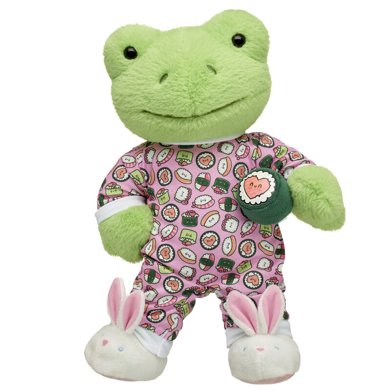 Spring Green Frog Stuffed Animal Sushi Valentine's Day Gift Set - Build-A-Bear Workshop&reg;