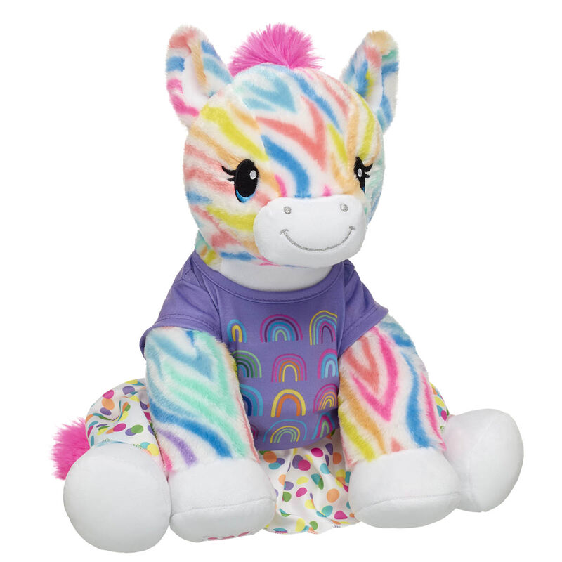 Rainbow Zebra Stuffed Animal Gift Set - Build-A-Bear Workshop&reg;