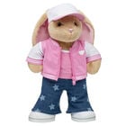 Pawlette™ Bunny Plush Pink Cami Gift Set with Varsity Jacket - Build-A-Bear Workshop®
