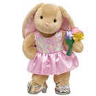 Pawlette™ Bunny Plush Sequin Dress Gift Set with Bouquet