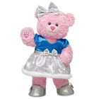 Pink Cuddles Teddy Bear Blue Fancy Dress and Headband Gift Set 