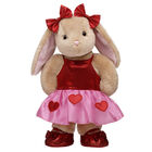 Pawlette Bunny Plush Heart Dress Gift Set plush by Build-A-Bear