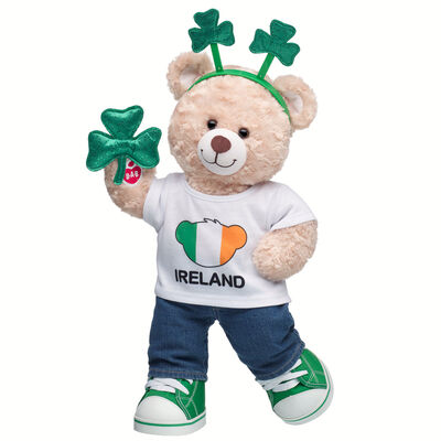 Happy Hugs Teddy Bear Ireland Gift Set with Shamrocks