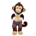 Online Exclusive Smiley Monkey Stuffed Animal Collar and Cuff Links Gift Set  - Build-A-Bear Workshop&reg;