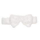 Online Exclusive White Plush Bow Headwrap - Build-A-Bear Workshop®