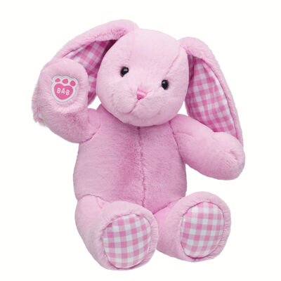 Pink Gingham Pawlette&trade; Bunny Plush