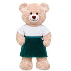Online Exclusive Emerald Pleated Skirt