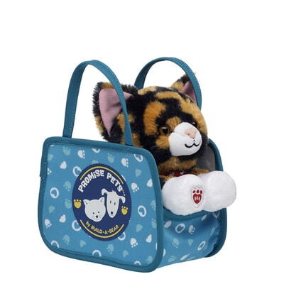 Build-A-Bear Mini Beans&reg; Promise Pets&trade; Calico Soft Toy with Pet Carrier